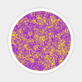 Purple & Yellow Sponge Paint Mess Magnet